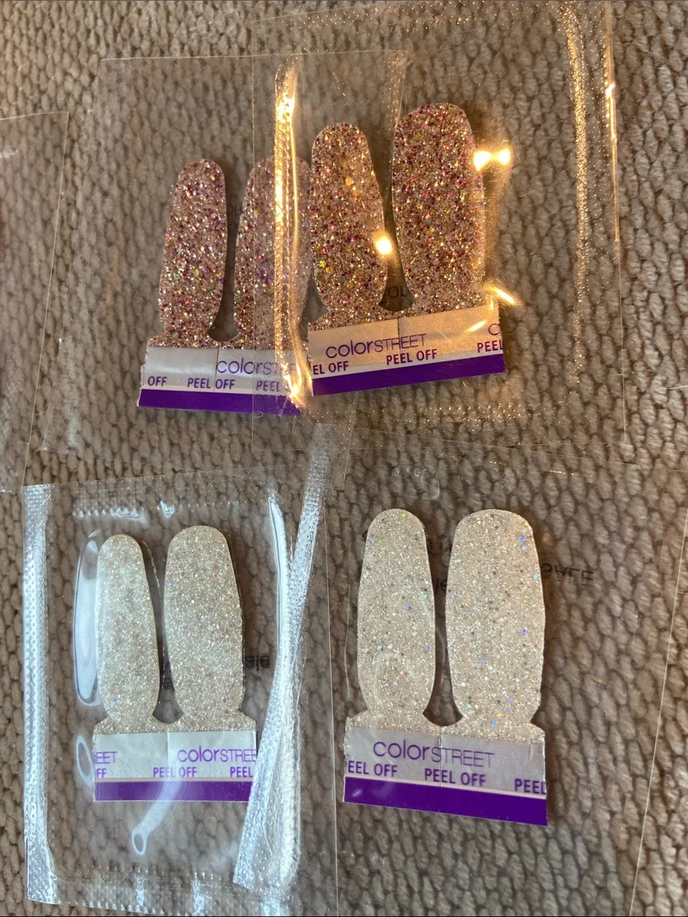 13 Color Street bundle- glitters, designs and 11 twosies